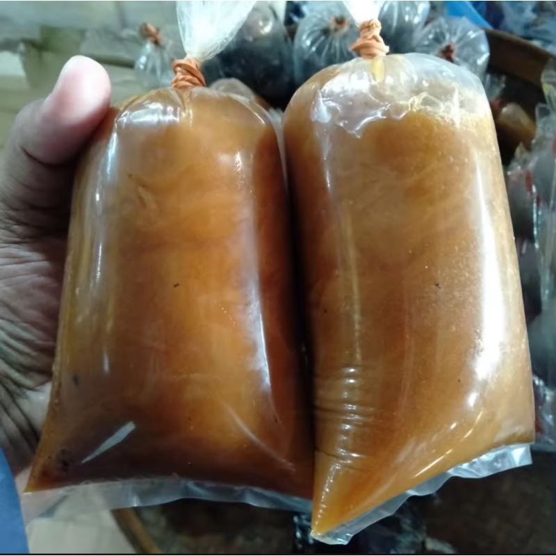 

Promo!!! 1 kg petis asin sari ikan tongkol khas madura/petis rujak madura