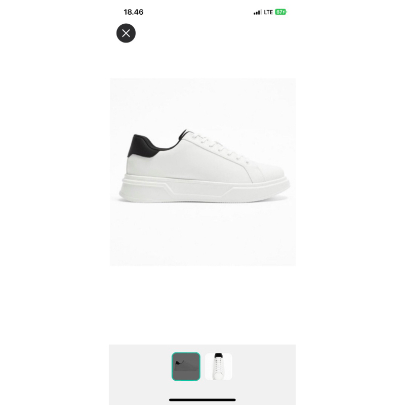 Sepatu Zara Pria Warna Putih Casual Tanpa Dus Preloved