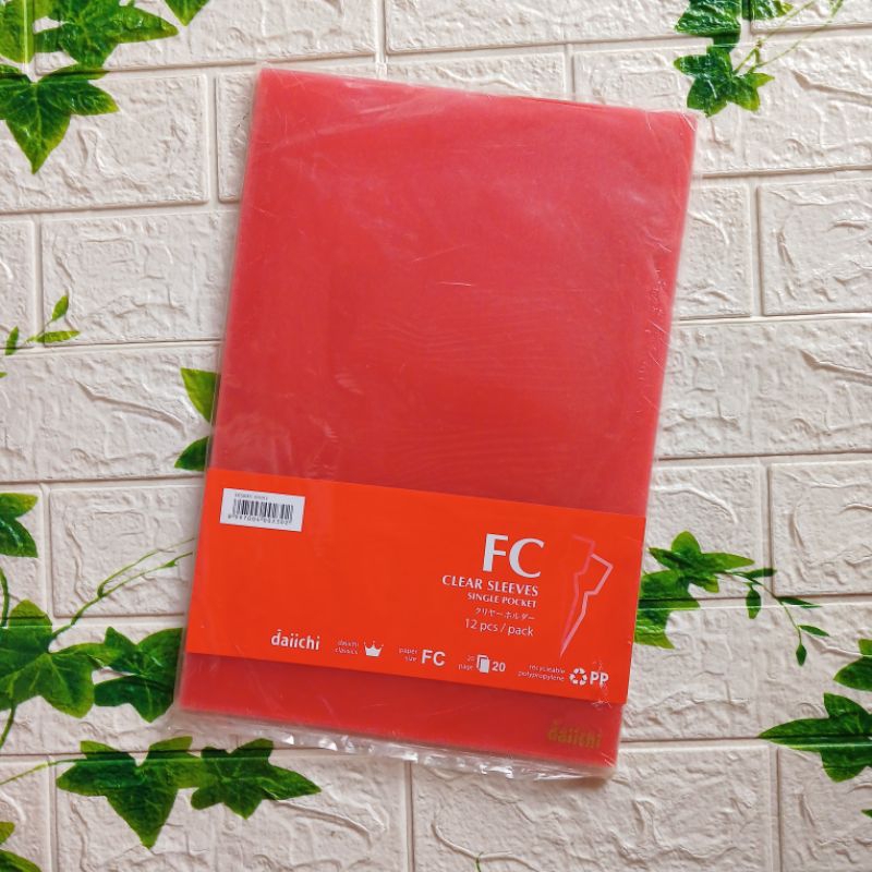 

DAIICHI Clear Sleeve DCS05FC-101012 Single PP Pocket Set 12pcs / Pack