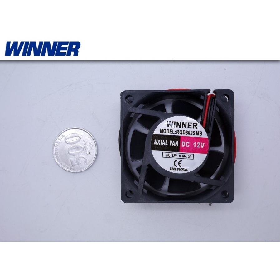 Kipas 12v 6x6cm COOLING DC Fan Pendingin 6x6 6*6 cm 6cm / KOTAK PETAK