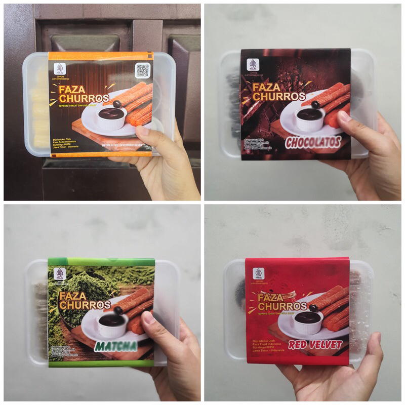 

Faza Food Churros Original Chocolatos Matcha Red Velvet