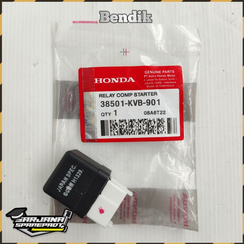 Bendik Relay Switch Stater Starter Motor Spacy Scoopy Vario 110 Beat Karbu