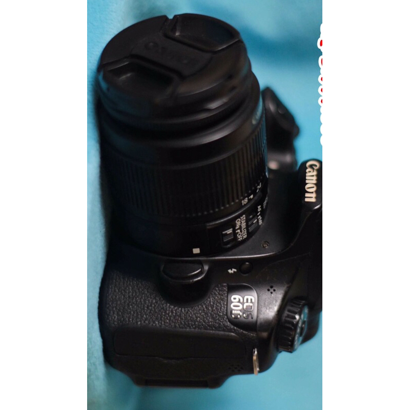 kamera canon 60d + lensa kit 18-55mm bekas