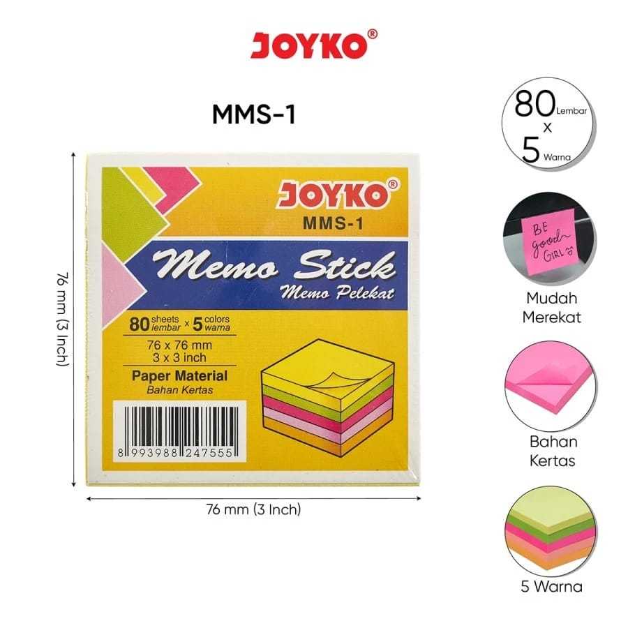 

Joyko Memo Stick / Sticky note MMS-1 | Sticky note Merek Joyko MMS-1