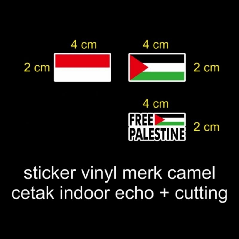 

Stiker Pipi Palestina, Indonesia, Free palestina