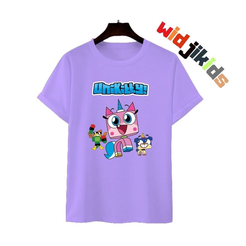 KAOS ANAK PENDEK UNISEX MOTIF UNIKITTY LUCU CUSTOME NAME