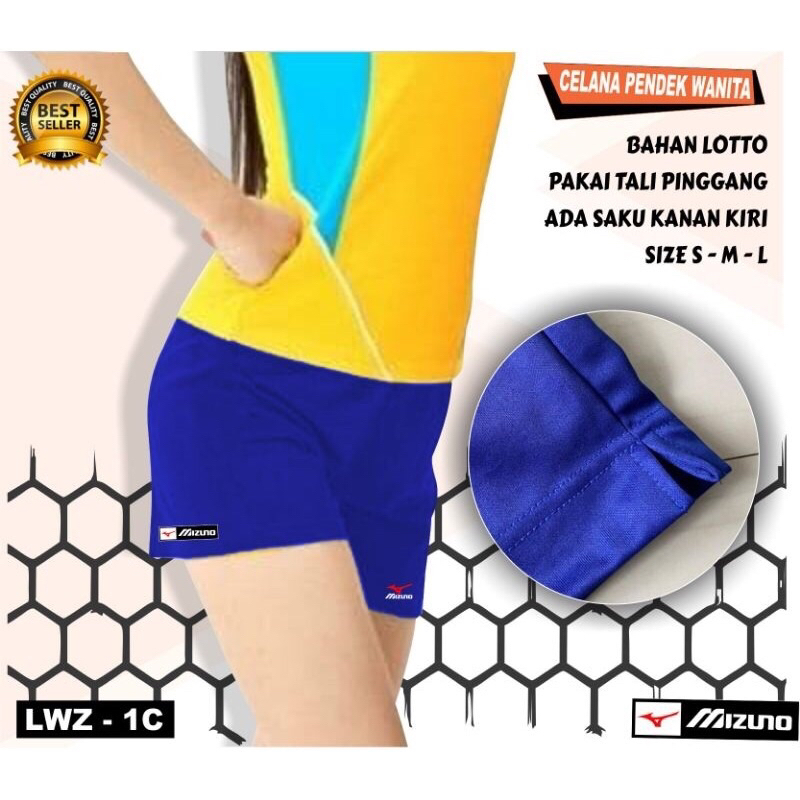 Celana pendek voli wanita olahraga voli ball badminton celana bawahan wanita motif keren