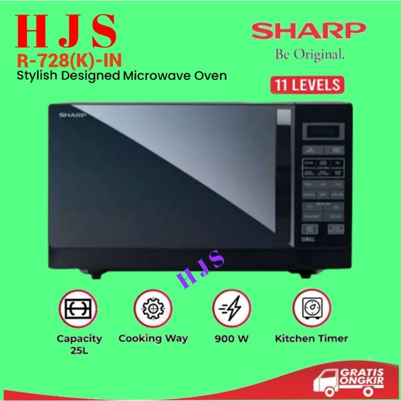 MICROWAVE OVEN SHARP R 728/R728 GRILL - 25L