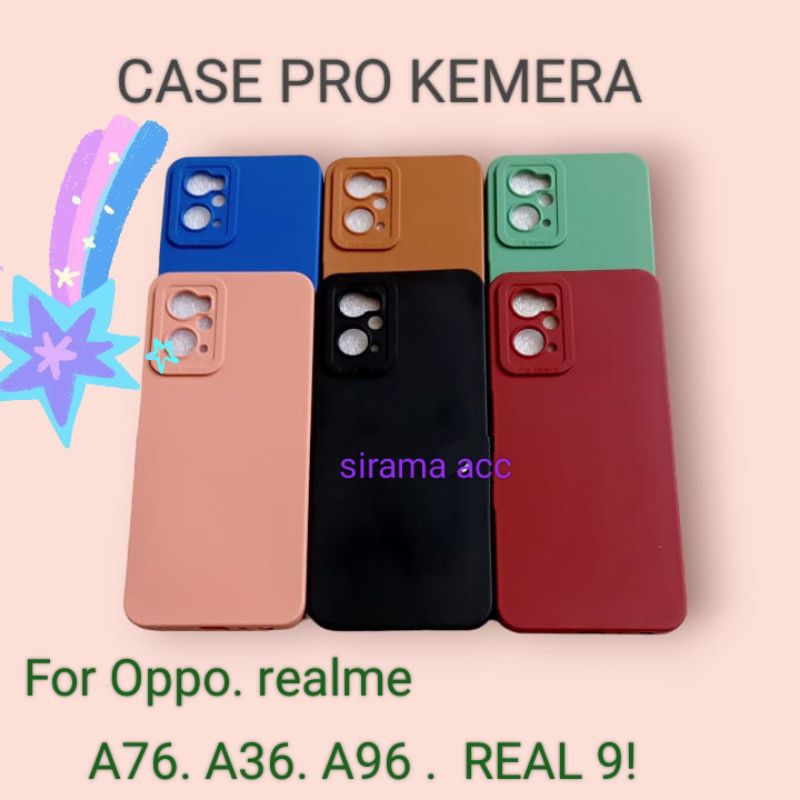 CASE PRO KAMERA OPPO A76/ A36/ A96/ REALME 9 PELINDUNG KAMERA