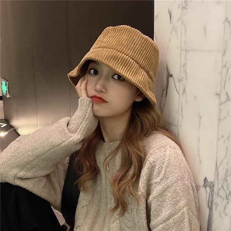 Topi Bucket Corduroy 2023 - Topi Bucket Corduroy Dewasa Bucket Hats Jeans Pria Dan Wanita Terlaris
