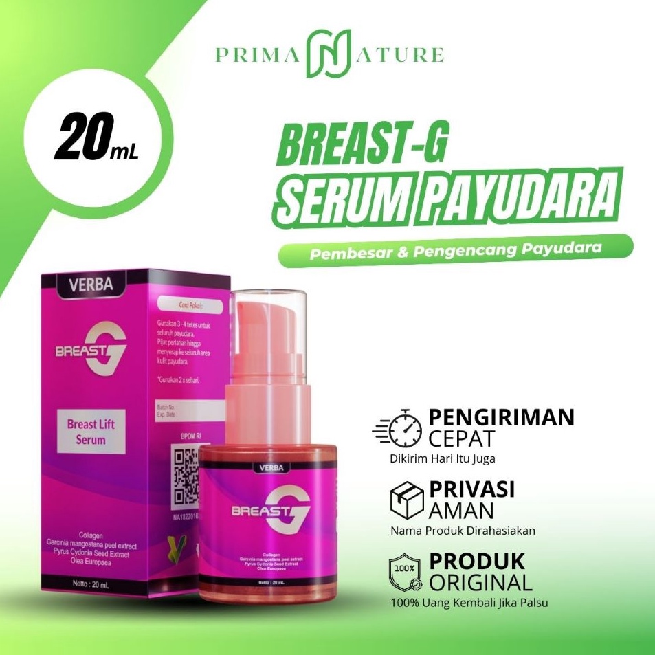 BREAST G Original BPOM Pembesar Payudara Ampuh Permanen Pengencang Payudara BPOM Obat Pembesar Payud