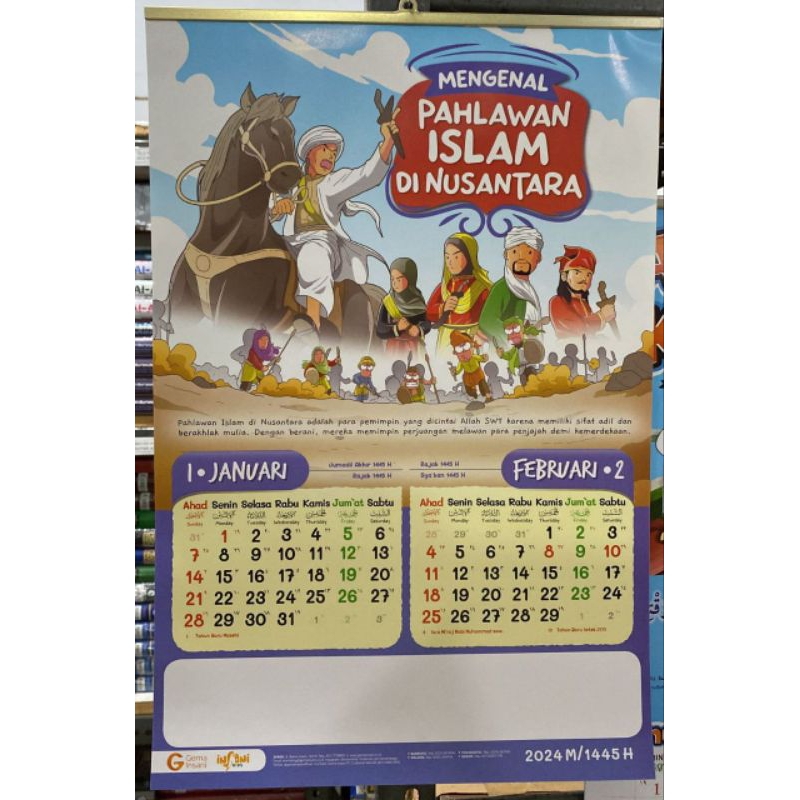 

Kalender Dinding 2024 untuk Anak, Edisi "Seri Mengenal Pahlawan Nasional