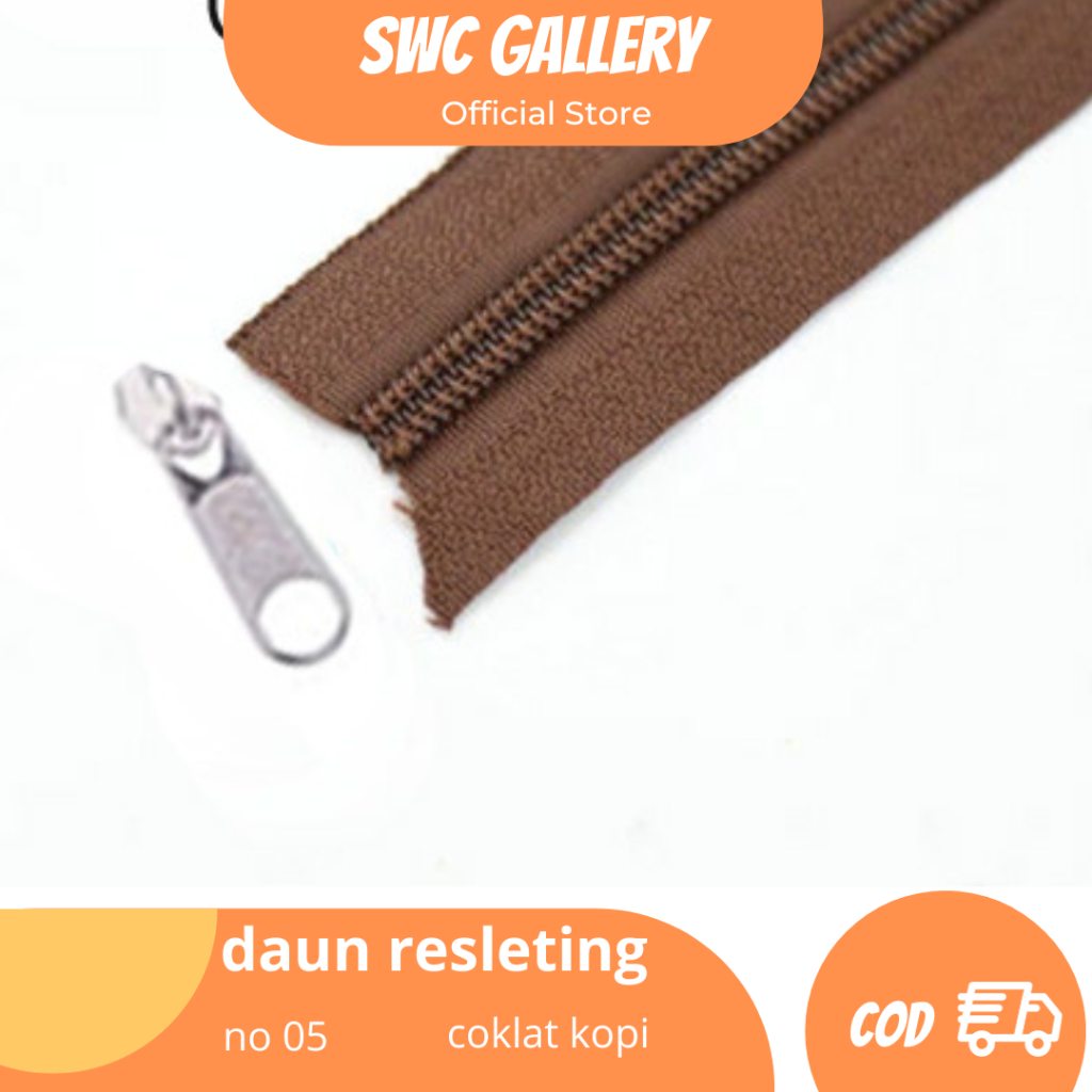 Daun Resleting Tas Meteran No 5 Untuk Tas Warna Untuk Tas Jaket Kerajinan Tangan Dompet Diy Plastik 
