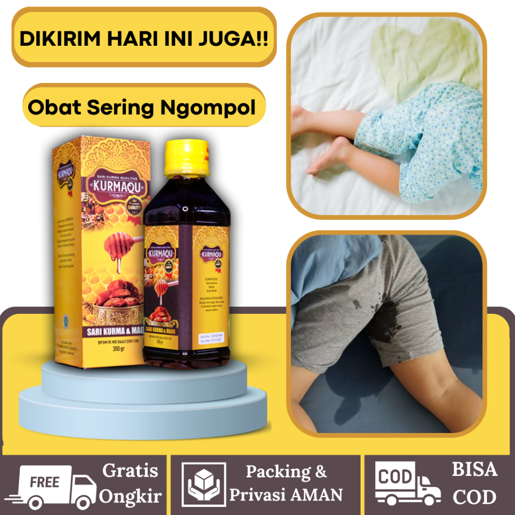OBAT NGOMPOL Herbal Stop Anak OMPOL, Original kurma Anti Ngompol Ompol, Kurmaqu Solusi Anak Bebas Ng
