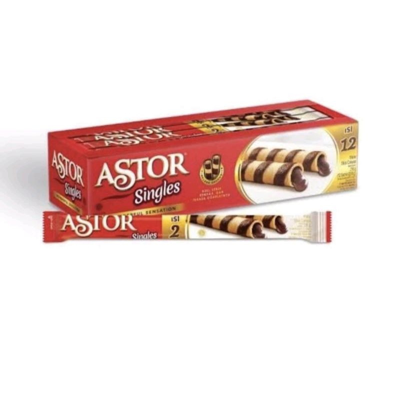 

Astor Singles Wafer Stick isi 12pcs