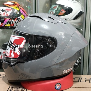 HELM NHK GP R TECH STREET SOLID DIM GREY GLOSS HELM FULL FACE NHK GP R