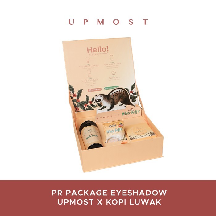 Upmost x Luwak White Koffie PR Package
