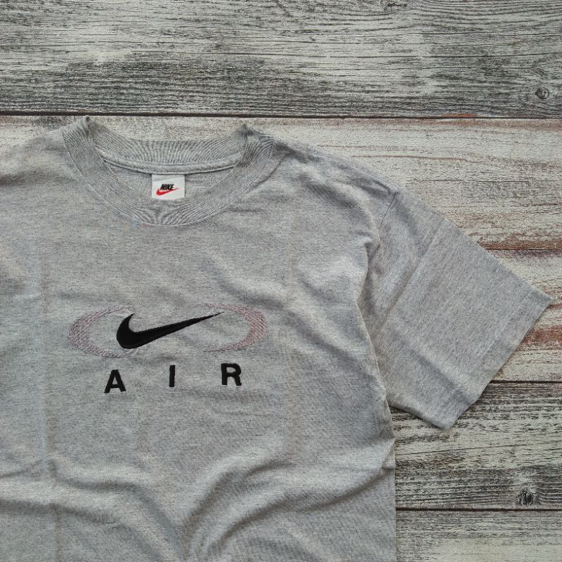 kaos vintage nike air center logo bordir tshirt