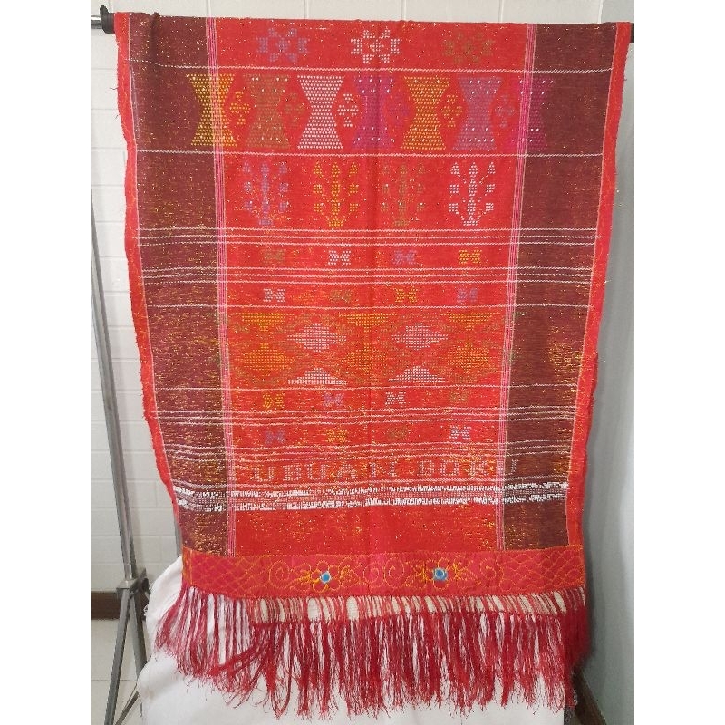 ULOS SADUM BATAK TENUN MERAH TUBUAN ANAK TUBUAN BORU MANIK-MANIK