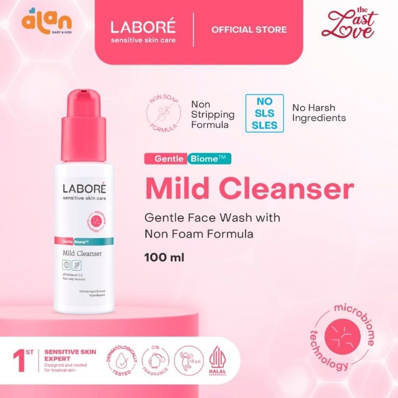 🩷 LastLove 🩷 Labore Sensitive Skincare Mild Cleanser 100ml - Gentle Facial Wash ( Pembersih Wajah )