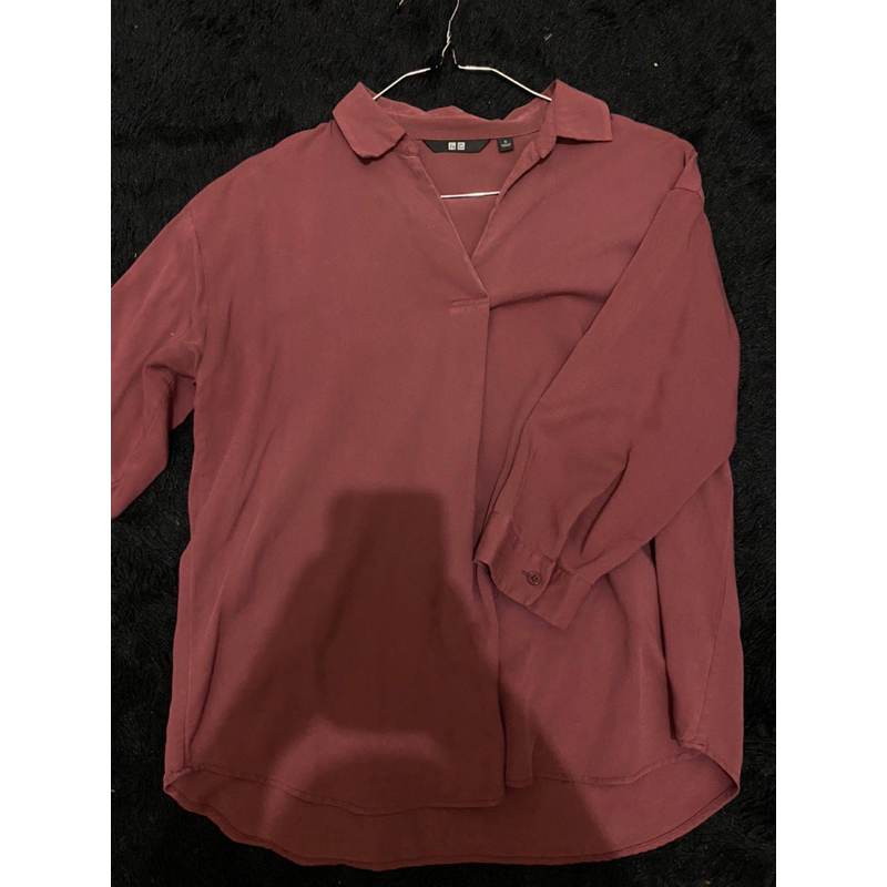 Kemeja Katun Rayon Uniqlo