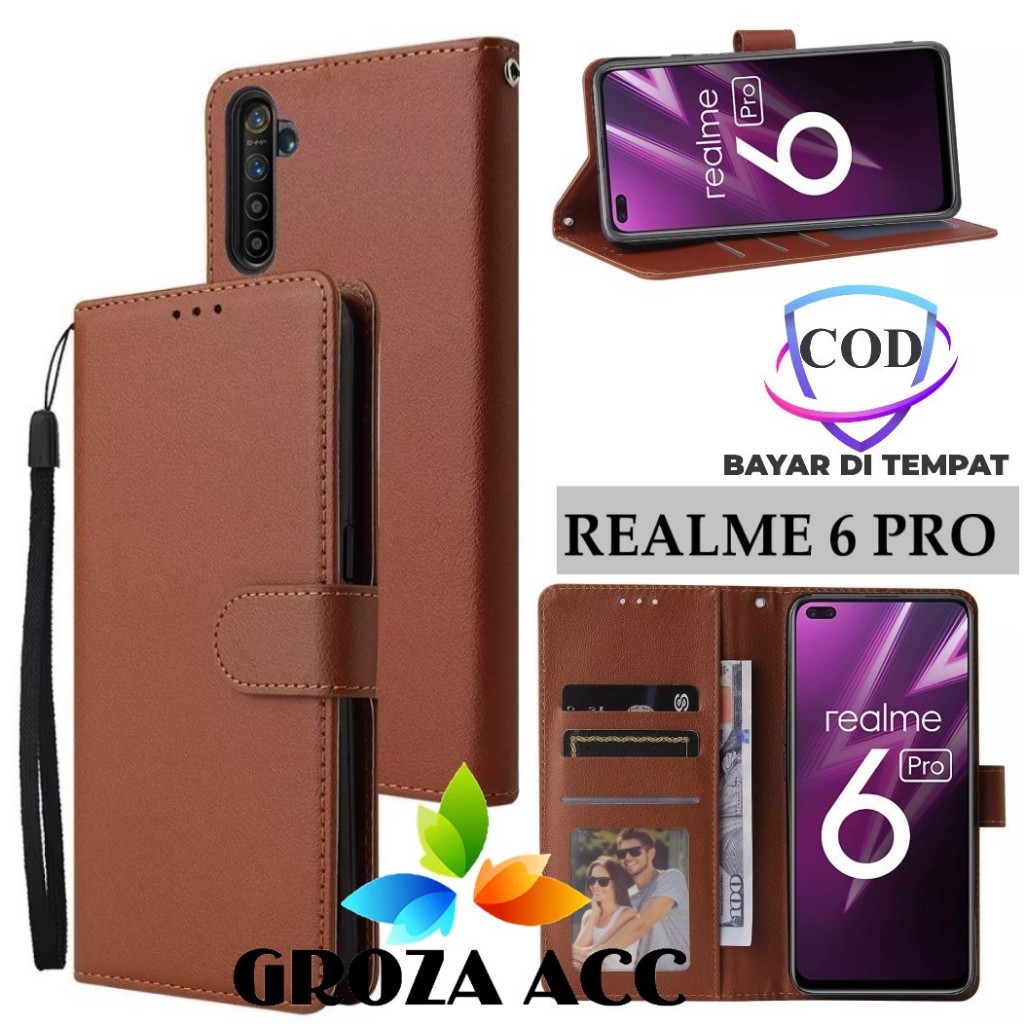 Flip Case REALME 6 PRO Case Wallet Kulit Casing Dompet Case Wallet Leather Flip Case REALME 6 PRO Ca