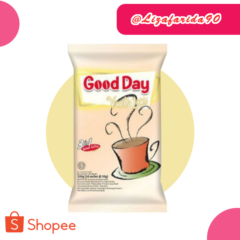 

GOOD DAY 3IN1 VANILLA LATTE ISI 10 SACHET X 20 GR