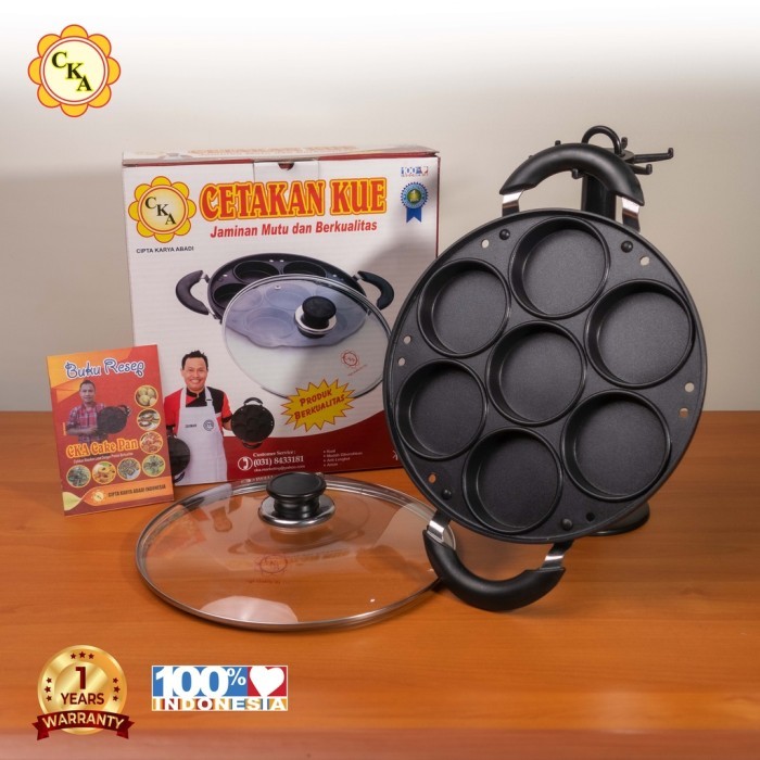CKA PREMIUM COOKWARE | FREE ONGKIR | CAKE PAN / CETAKAN KUE Cetakan Kue 7 (tujuh) lubang datar denga