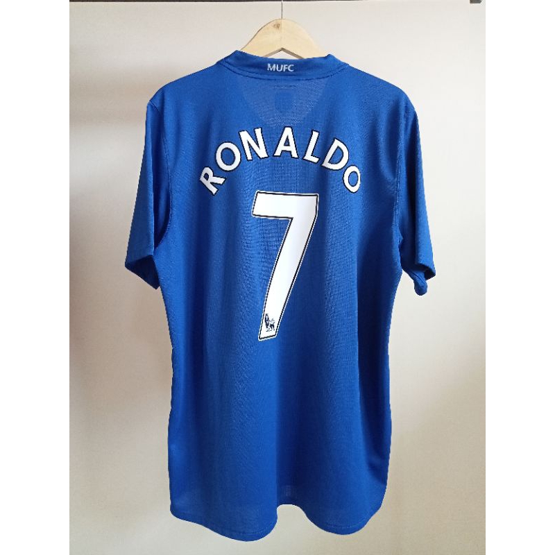 Jersey Manchester United Third 2008-09 Ronaldo (L) Original Baju Bola Asli Rare Langka Retro Vintage