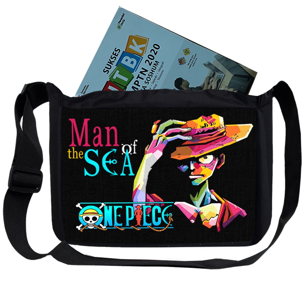 Tas Selempang Pria Sekolah ONEPIECE LUFFY Slempang Soren Cowo Sublim