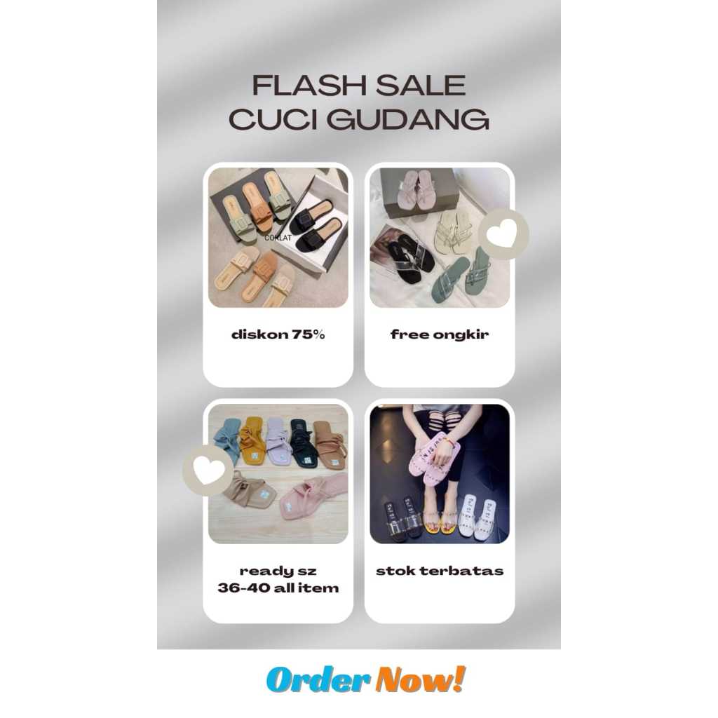 KILLATRI77 PROMO CUCI GUDANG SANDAL WANITA