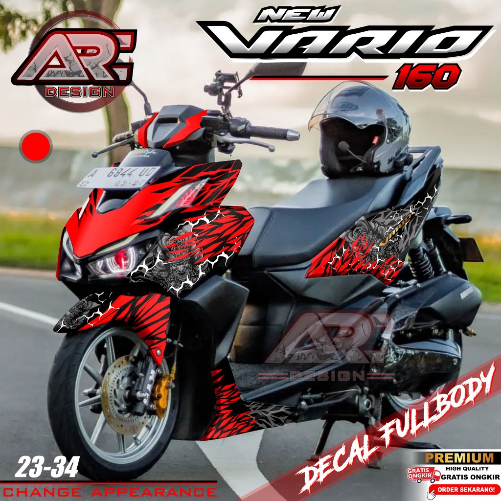 (COD) TERBARU Decal Sticker Vario 160 2022 2023 2024 Full body - Stiker Skotlet Variasi Modifikasi A