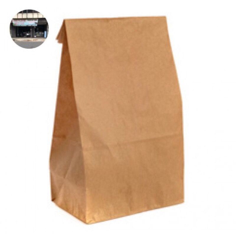 paper bag polos food makanan coklat paper bag food grade 13x8x24