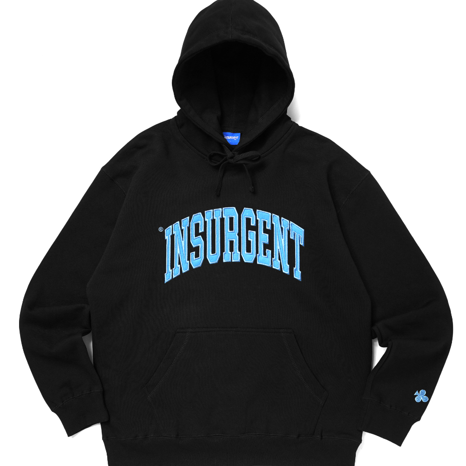 Jaket Sweater Hoodie Insurgent Club - Heavyweight Hoodie Basic College Royal Blue Black 330 gsm  Kat