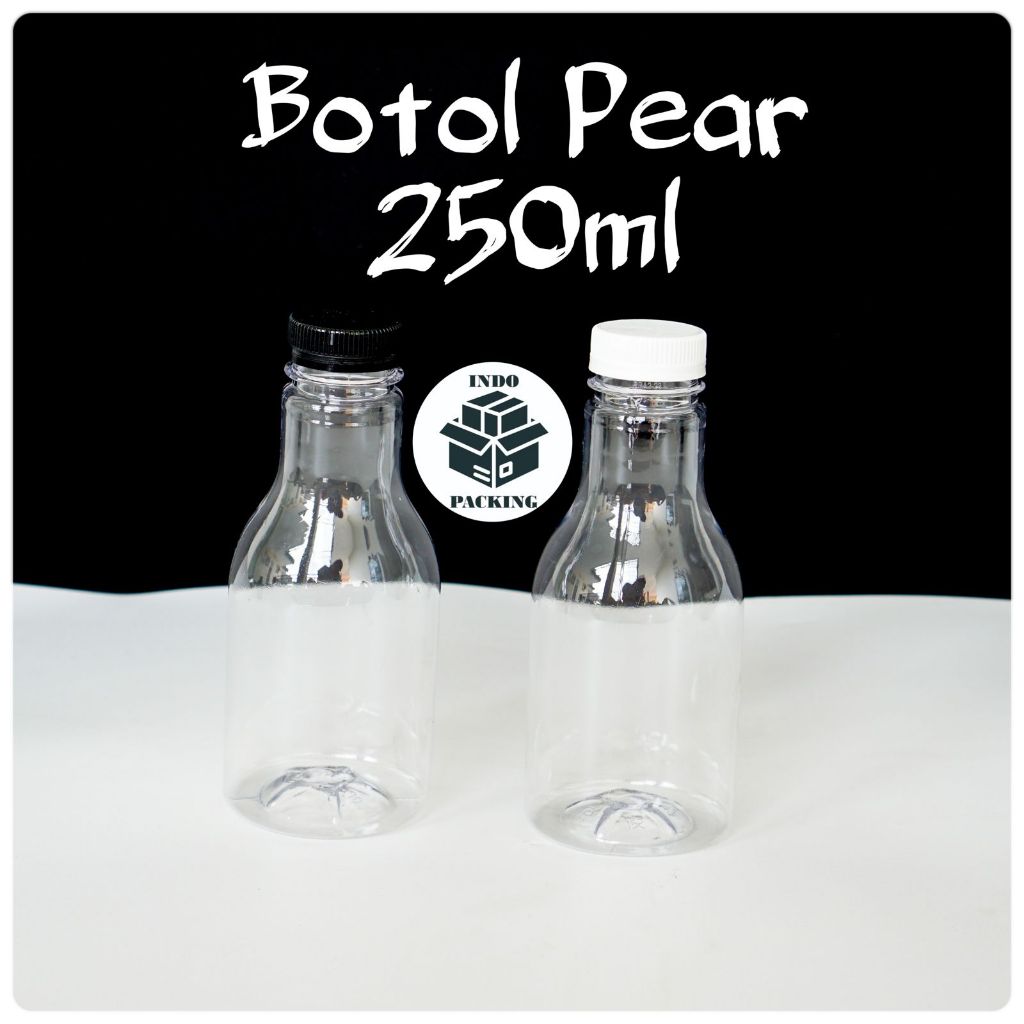 Botol Pear 250ml 250 ml / Botol Plastik Minuman Kemasan Pir Pear Pier