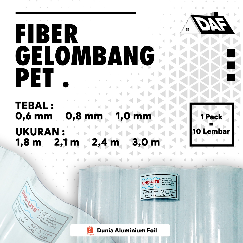Fiber Gelombang PET