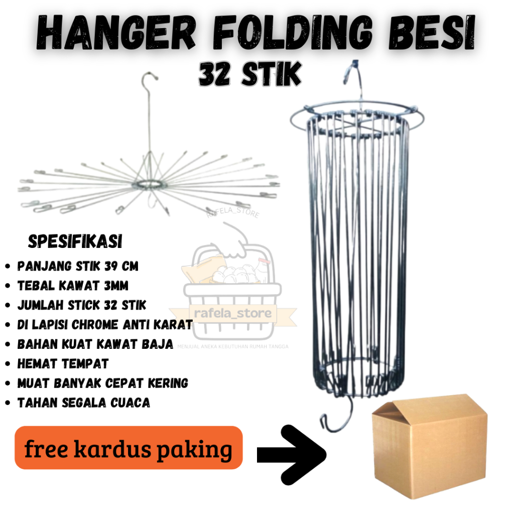 Gantungan baju jemuran baju bayi hanger baju bayi besi bulat 30 stik