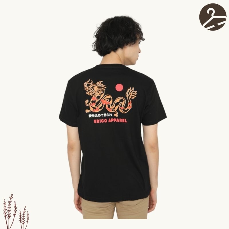Erigo T-shirt Dragon Fire Black