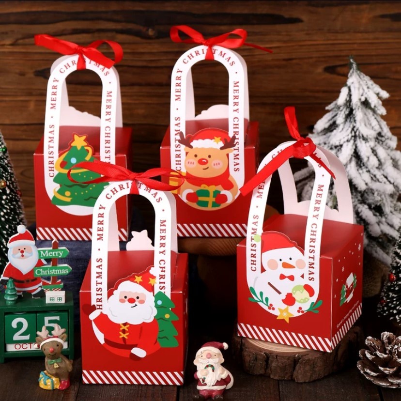 

Christmas Hampers Box / Kotak Hampers Natal Mini Handle Panjang