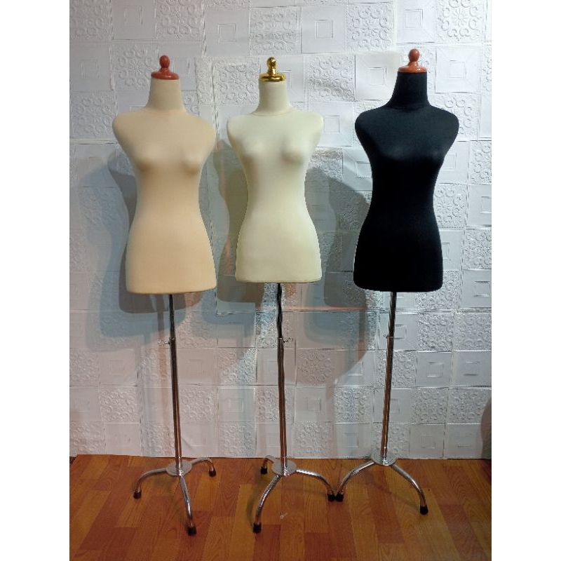 manekin patung cewek | dress making cewek | display patung cewek | patung DM krem | patung DM hitam 