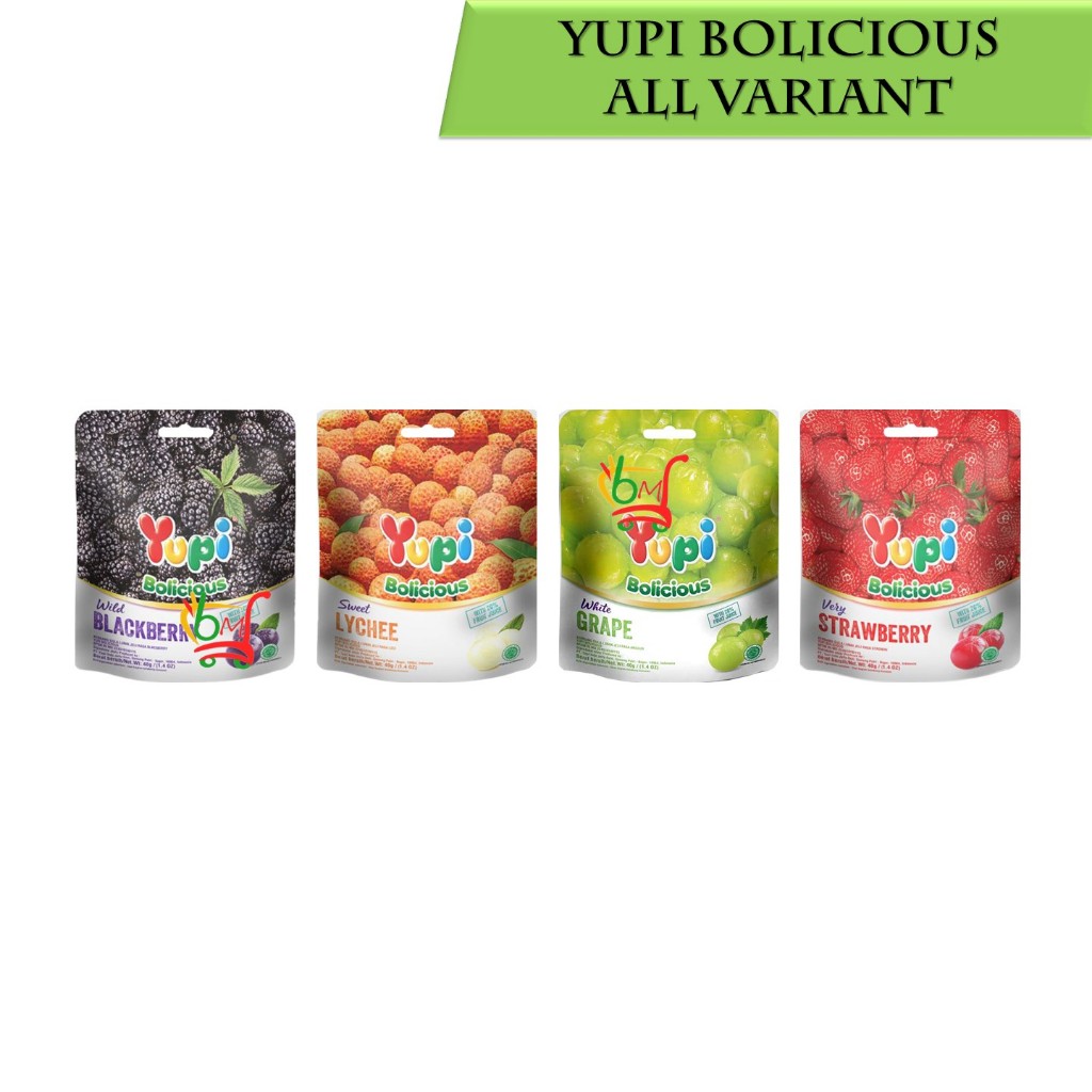 

Yupi Bolicious Pouch Rasa Buah Asli All Variant