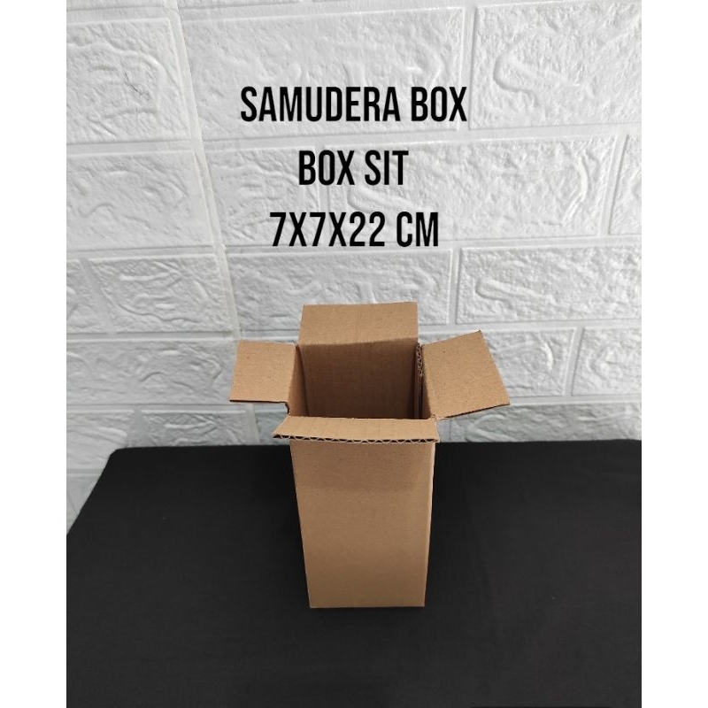 

kardus karton box uk. 7x7x22 cm...ST (SHEET) / SINGLE WALL POLOS