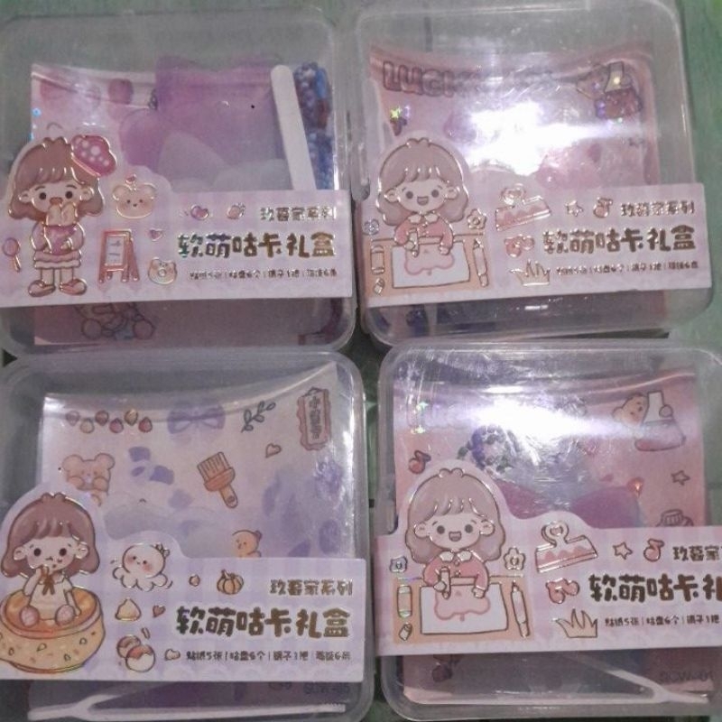 

stiker box DIY Acrilik bisA buat gantung ann free gift