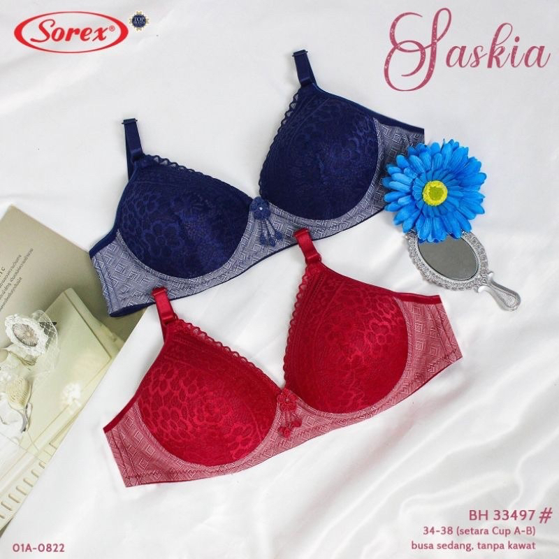 2PCS BRA SOREX CUP A 33497 TERBARU CUP A KAIT 2 NON KAWAT