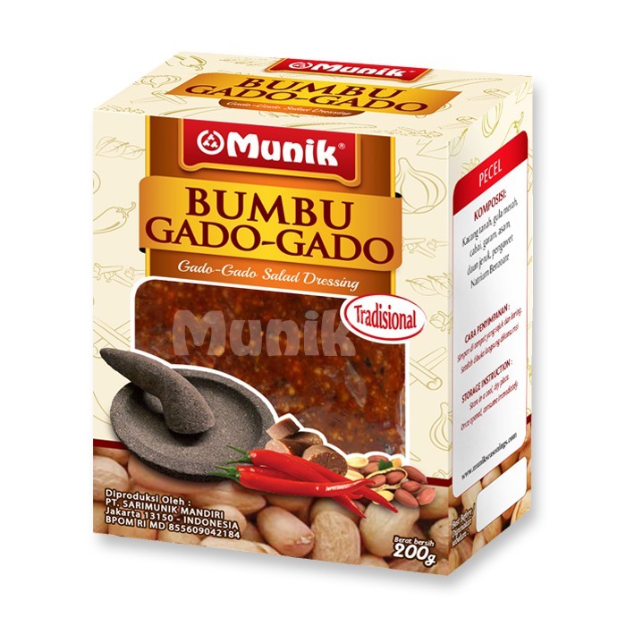 

Myhomey Bumbu Masak instant Bumbu Munik Gado Gado 200 Gr Pasti Enak
