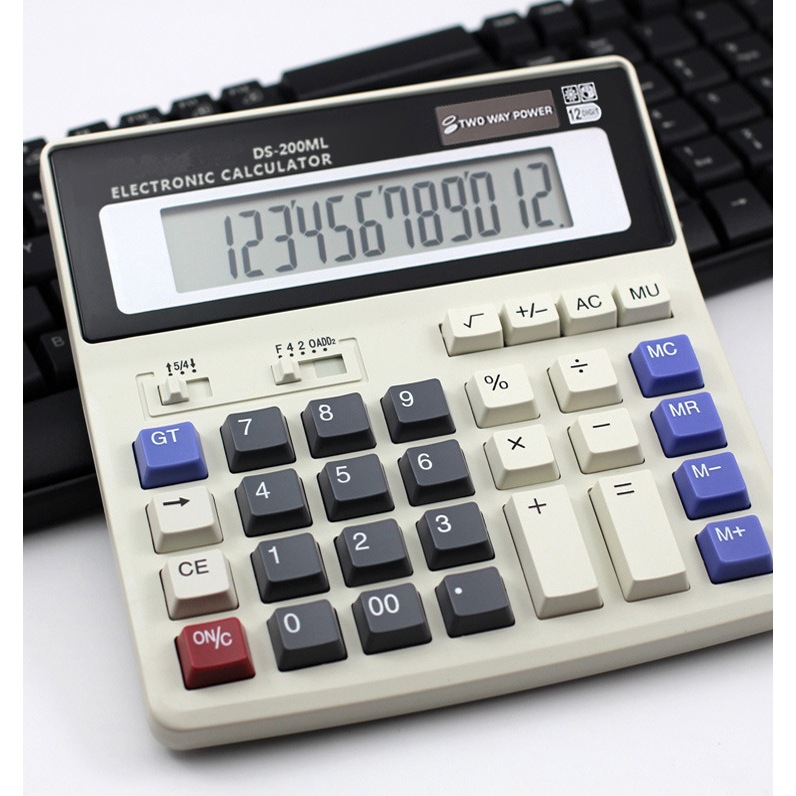 

Kalkulator 12 Digit Kalkulator Tenaga Surya Kalkulator Daya Ganda Alat Hitung Kantor Dual Power Calculator