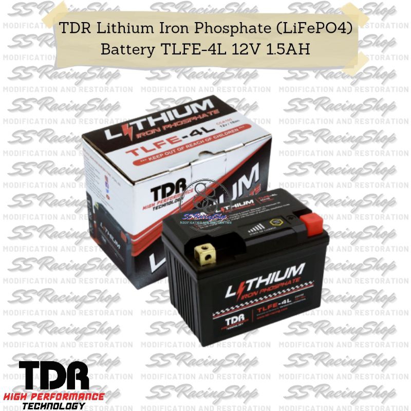 Aki Battre Kering Lithium Motor Spin, Beat, Mio, FU, Sonic Fi, Vario 150, PCX 150-160 TDR Racing