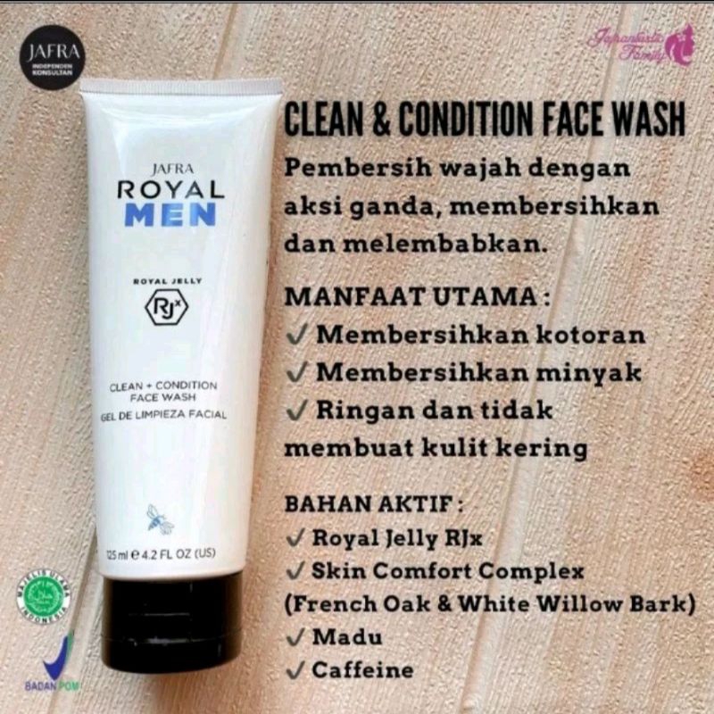 SABUN CUCI MUKA PRIA JAFRA |Jafra Royal Men Clean & Condition Face Wash