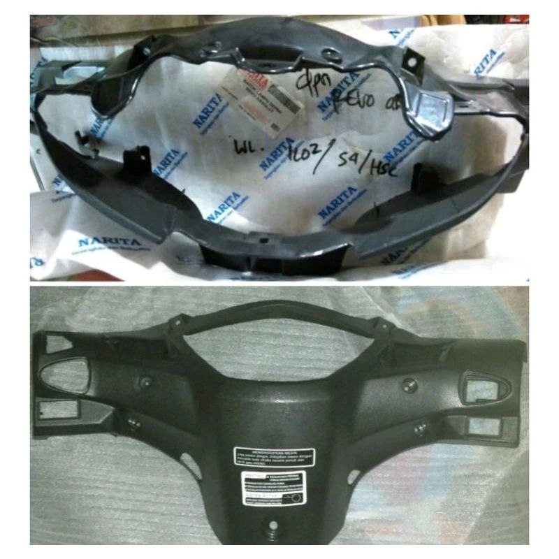 Batok Depan+Belakang Revo Absolute Revo Fit Karbu Hitam