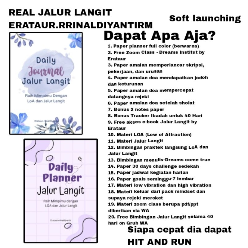 

Real Jalur Langit Dream Institut Paper Planner by Erataur